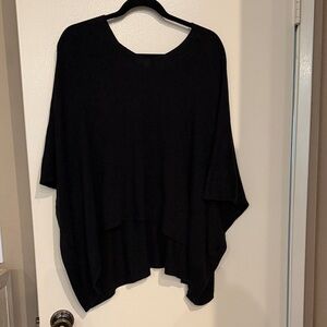 Elegant Black Poncho